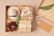 Refined Christmas care box with coffee cup, gift and xmas ornament