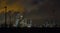 Refinery by night skyline