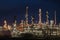 refinery, processing oil into gasoline and other products
