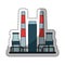 Refining plant isolated icon