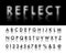Reflect line font