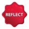 Reflect misty rose red starburst sticker button