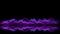 Reflection abstract violet blue waveform sound audio music oscillation, visualization wave technology digital