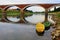 Reflection of the bridge in Kupa River