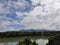 Reflection of bridge in water Sharavati river