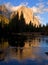 Reflection of El Capitan in Yosemite National Park