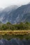 Reflection of Franz Josef Mountains in Peters Pool