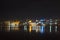 Reflection of the ghats in Pushkar in the lake