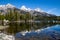 Reflection of the Grand Tetons in Taggart Lake, Jackson Hole, Wyoming