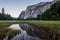 Reflection of Granite in Yosemite Valley Meadow