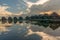 Reflection on Inle Lake, Myanmar