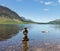 Reflection on Lake District hills in Crummock Water