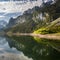 Reflection in lake Gosausee