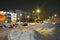 The reflection of lampposts in the snow is very beautiful! I love winter for its surprises!