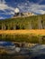 Reflection of Lassen Peak in Hat Lake, Lassen Volcanic National Park