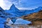 Reflection of the Matterhorn on Riffelsee Lake, Switzerland