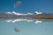 Reflection of Moon, Mt. Cook & lake Pukaki