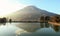 Reflection of Mount Sumbing, Indonesia