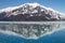 Reflection of Mountain Close to Hubbard Glacier in Alaska