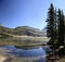 Reflection of the Mountains in Hidden Lake at Glacier National P