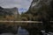 Reflection of mountains on lake