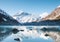 Reflection of mt Cook in Lake