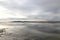 Reflection on salt flats in Solar de Uyuni, Bolivia