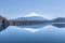 Reflection scene of Mt.Fuji at Motosu Lake