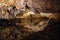 Reflection in underground lake. Baradla cave in Aggtelek,