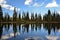 Reflection on Upper Gumboot Lake