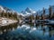 Reflections on a Calm Mountain Lake