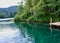 Reflections in Clean Turquoise Water, Plitvice Lakes, Croatia