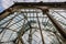 Reflections in the crystals of the richly ornate windows of the Crystal Palace in Madrid