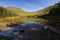 Reflections on East Pond in New Hampshire\'s White Mountains.