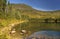Reflections on East Pond in New Hampshire\'s White Mountains.