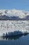 Reflections of Glaciers located in Jokulsarlon Iceland