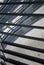 Reflections inside a glass in a Reichstag cupola