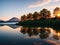 Reflections on lakes Incorporate foreground elements made with generative ai