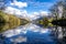 Reflections at Llyn Padarn with Dolbadarn Castle at Llanberis in Snowdonia National Park in background - Wales