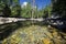 Reflections in Merced river, Yosemite National Park,California, USA