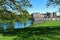 Reflections at Raby Castle, Darlington, Co Durham, England.