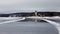 Reflections of Rattvik church in lake Siljan in Dalarna in Sweden