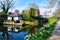 Reflections on Ripon Canal, in late March 2019.