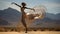 Reflective Metal Sculpture: Dance In The Desert