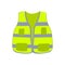 reflective safety vest cartoon vector illustration