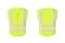 Reflective safety vest for people isolated vector front and back for promotion on the white background