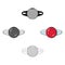 Reflector for cyclists. Icon for better visibility on the road.Cyclist outfit single icon in cartoon style vector symbol