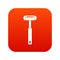Reflex hammer icon digital red