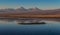 Reflexion on salt lake atacama