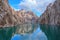 Reflexion of the sky and rocks in Kelsu mountain